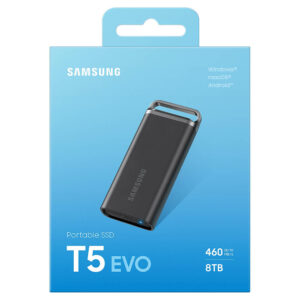 Samsung T5 EVO Portable 8TB Black H1 Samsung T5 EVO Portable 8TB Black - Portable SSD USB 3.2 Gen 1 - MU-PH8T0S/WW