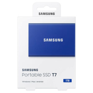 Samsung T7 Portable 1TB Blue - Portable SSD USB 3.2 Gen 2 - MU-PC1T0H/WW