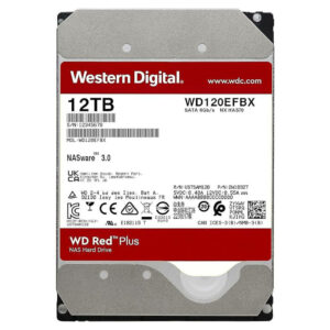 Western Digital Red Plus 12TB WD120EFBX - 24/7 7200RPM 256MB cache Sata 3 - NAS Hard Disk Drive