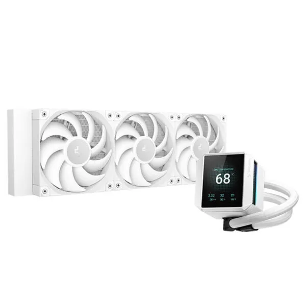 DeepCool MYSTIQUE 360 WH – 360mm AIO Liquid CPU Cooler