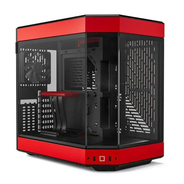 HYTE Y60 Black/Red – Dual Chamber Mid-Tower ATX Case