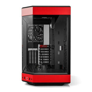 HYTE Y60 Black Red H3 HYTE Y60 Black/Red - Dual Chamber Mid-Tower ATX Case