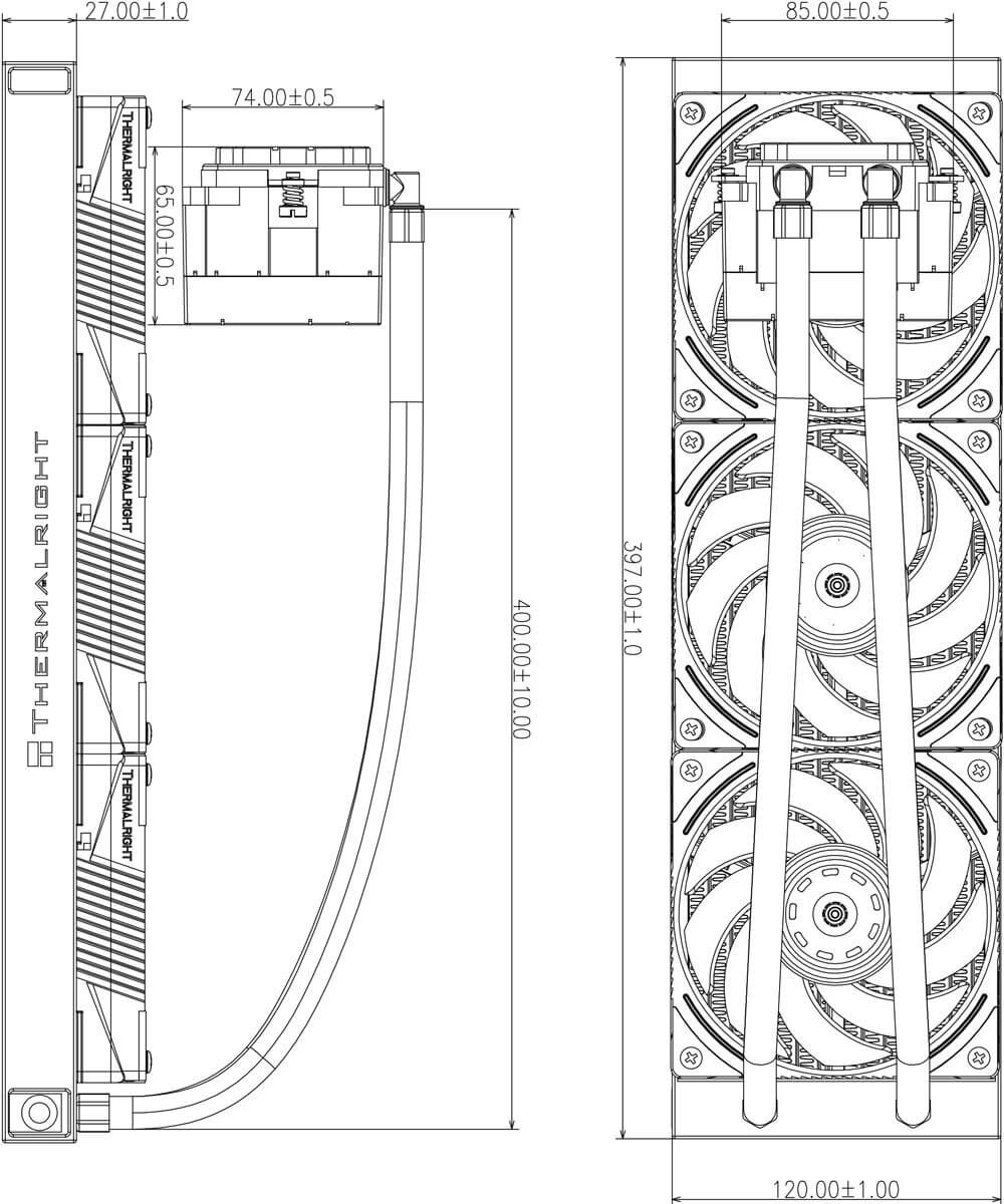 Thermalright Mjolnir Vision 360 WHITE ARGB - AIO CPU Cooler