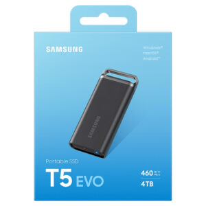 Samsung T5 EVO Portable 4TB Black H1 Samsung T5 EVO Portable 4TB Black - Portable SSD USB 3.2 Gen 1 - MU-PH4T0S/WW