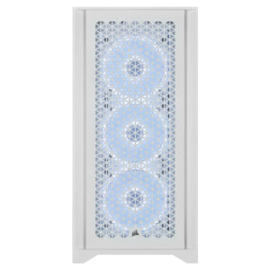 Corsair iCUE 4000D RGB AIRFLOW QL Edition True White H2 Corsair iCUE 4000D RGB AIRFLOW QL Edition True White - Mid-Tower ATX Case