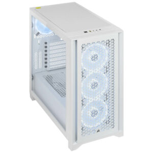 Corsair iCUE 4000D RGB AIRFLOW QL Edition True White H5 Corsair iCUE 4000D RGB AIRFLOW QL Edition True White - Mid-Tower ATX Case