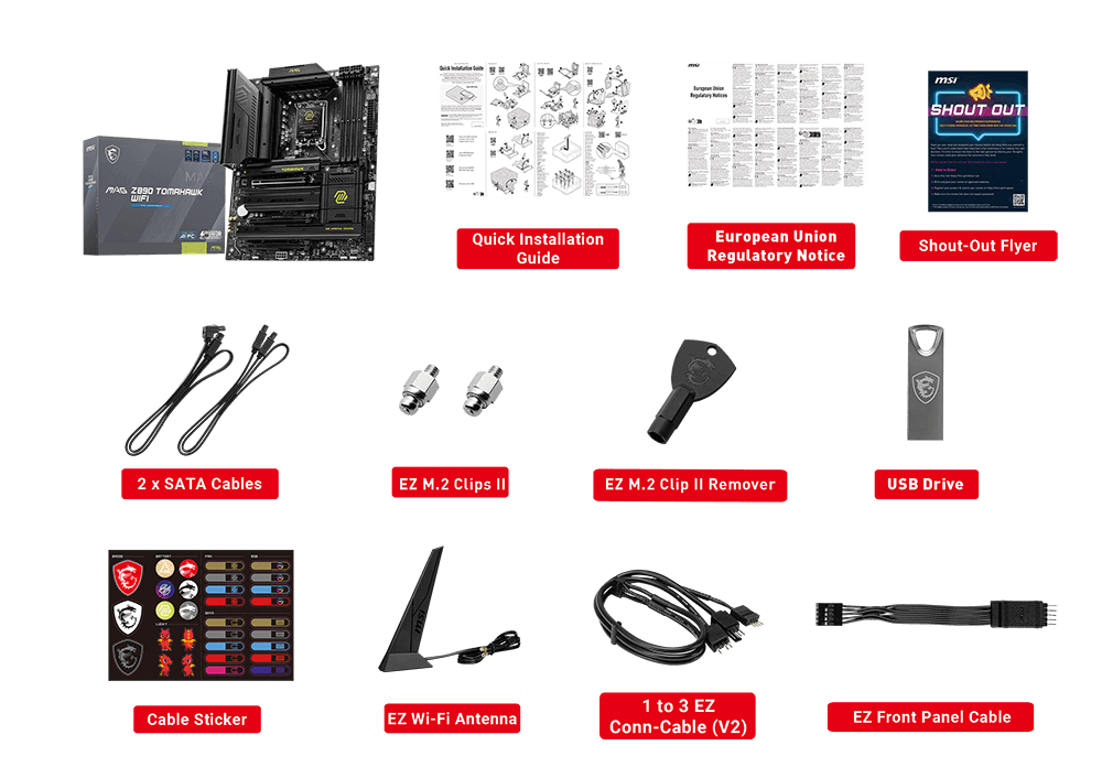 msi mag z890 tomahawk wifi accessories new MSI MAG Z890 TOMAHAWK WIFI - Socket 1851