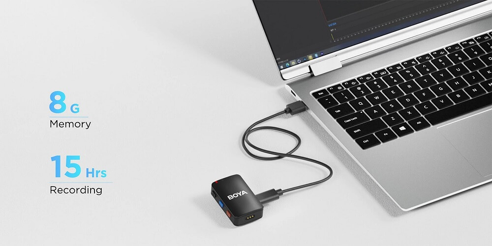 BOYA BOYAMIC H8 BOYA BOYAMIC - All-In-One Wireless Microphone with Onboard Recording