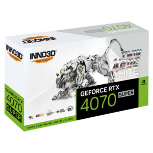 INNO3D GeForce RTX 4070 SUPER TWIN X2 OC WHITE H3 INNO3D GeForce RTX™ 4070 SUPER TWIN X2 OC WHITE - 12GB GDDR6X