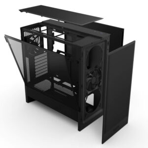 NZXT H5 Flow 2024 - Black - Compact Mid-tower Airflow Case