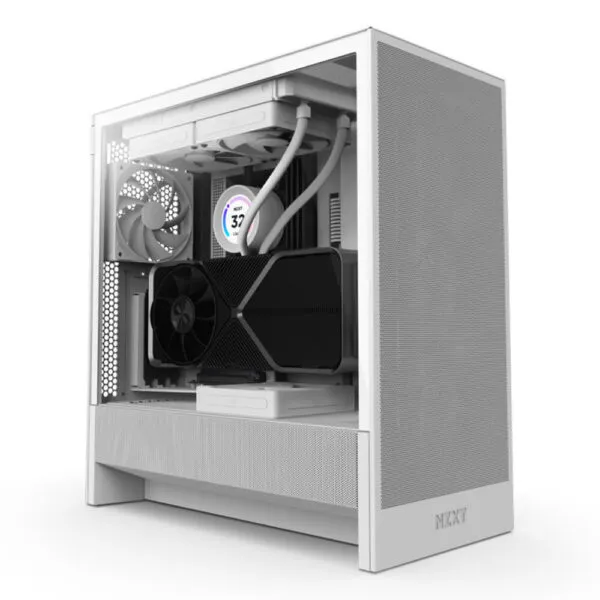 NZXT H5 Flow 2024 - White - Compact Mid-tower Airflow Case