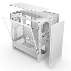 NZXT H5 Flow 2024 - White - Compact Mid-tower Airflow Case