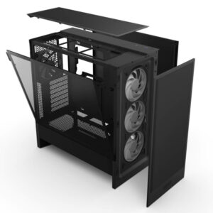 NZXT H5 Flow RGB 2024 - Black - Compact Mid-tower Airflow Case