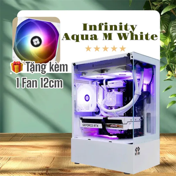 Infinity Aqua M White - Micro-ATX Chassis