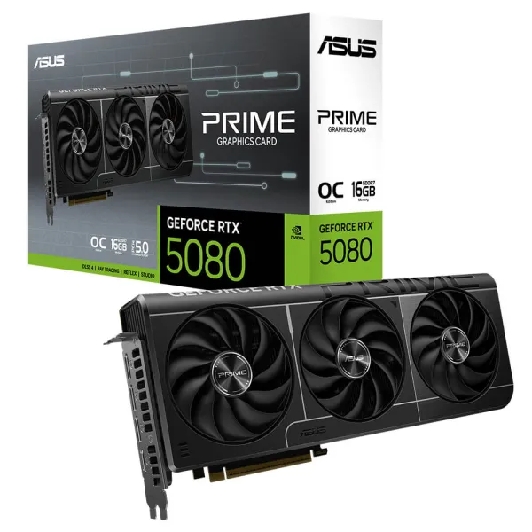 ASUS PRIME GeForce RTX™ 5080 OC Edition – 16GB GDDR7