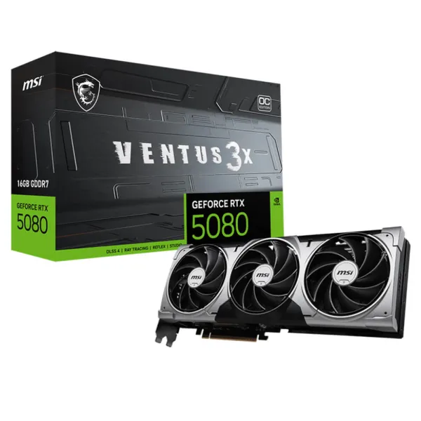 MSI GeForce RTX™ 5080 16G VENTUS 3X OC - 16GB GDDR7