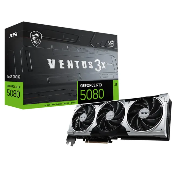 MSI GeForce RTX™ 5080 16G VENTUS 3X OC PLUS - 16GB GDDR7