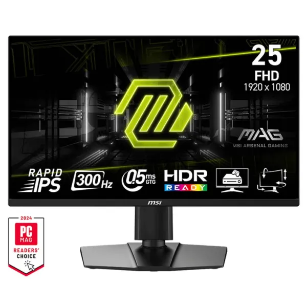 MSI MAG 255PXF - 25 inch FHD Rapid IPS / 300Hz / 0.5ms / Gaming Monitor