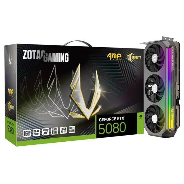 ZOTAC GAMING GeForce RTX 5080 AMP Extreme INFINITY - 16GB GDDR7