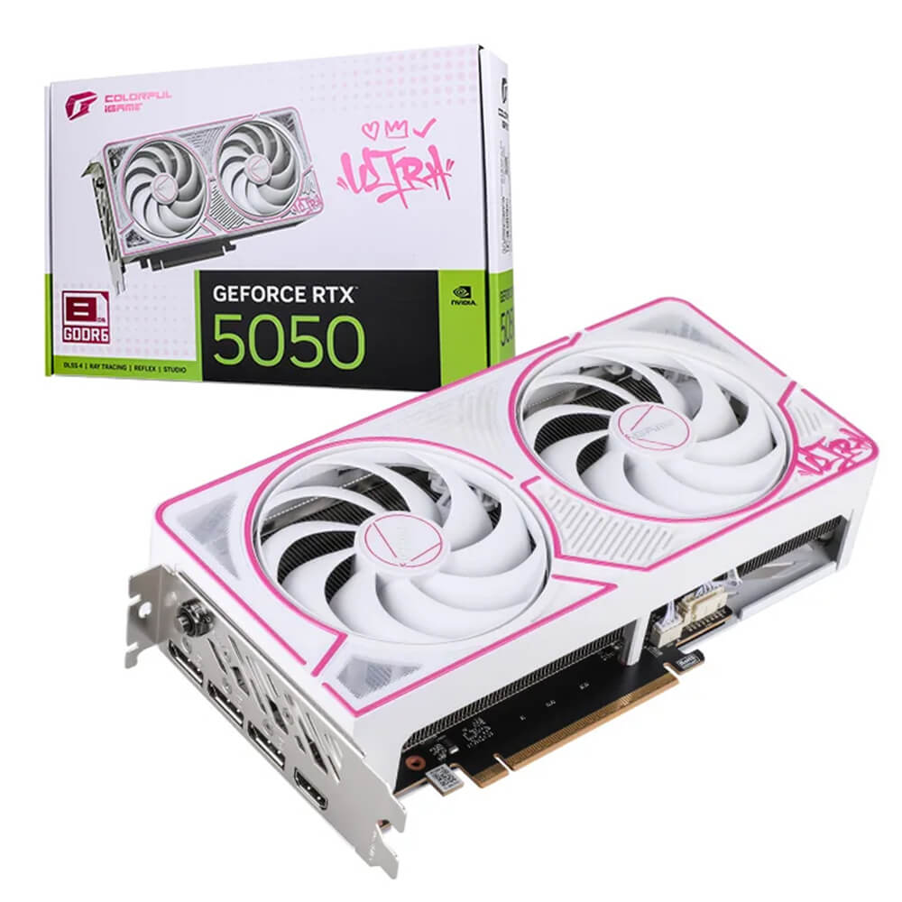 Colorful iGame GeForce RTX 5050 Ultra W DUO OC 8GB V H1 Colorful iGame GeForce RTX 5050 Ultra W DUO OC 8GB-V - 8GB GDDR6