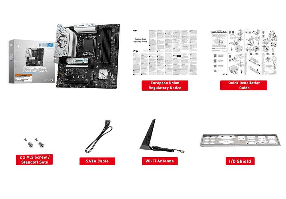 msi b760m gaming plus wifi ddr4 accessory MSI B760M GAMING PLUS WIFI DDR4 - Socket 1700