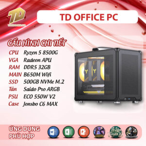 TD OFFICE PC (R5-8500G, B650M, 32GB DDR5, SSD 500GB)