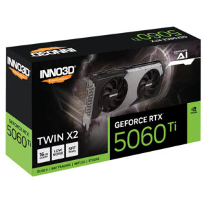 Inno3D GeForce RTX 5060 Ti 16G Twin X2 H3 INNO3D GeForce RTX™ 5060 Ti TWIN X2 - 16GB GDDR7