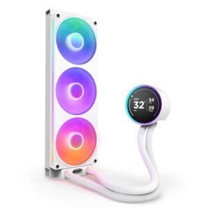 NZXT Kraken Elite 360 RGB V2 Matte White - 360mm AIO Liquid Cooler with LCD Display and RGB Fans