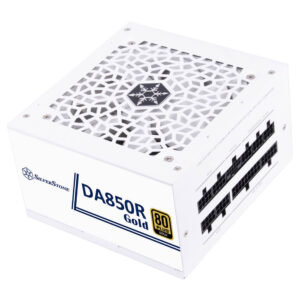 SilverStone DA850R Gold - White - 80 PLUS Gold 850W ATX3.0/3.1 & PCIe 5 Fully Modular Power Supply