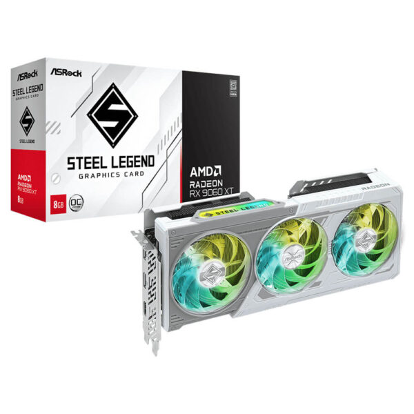 ASRock Radeon™ RX 9060 XT Steel Legend 8GB OC - 8GB GDDR6