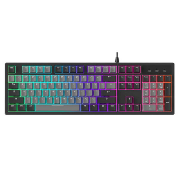 DAREU EK104 Grey- black - DareU DREAM Switch | PBT Double Shot | RGB Gaming Wireless Keyboard
