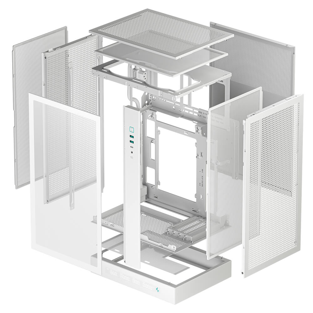 DeepCool CH270 DIGITAL WH H8 Deepcool CH270 DIGITAL WH - High-airflow Mini-Tower Case - Ảnh 8