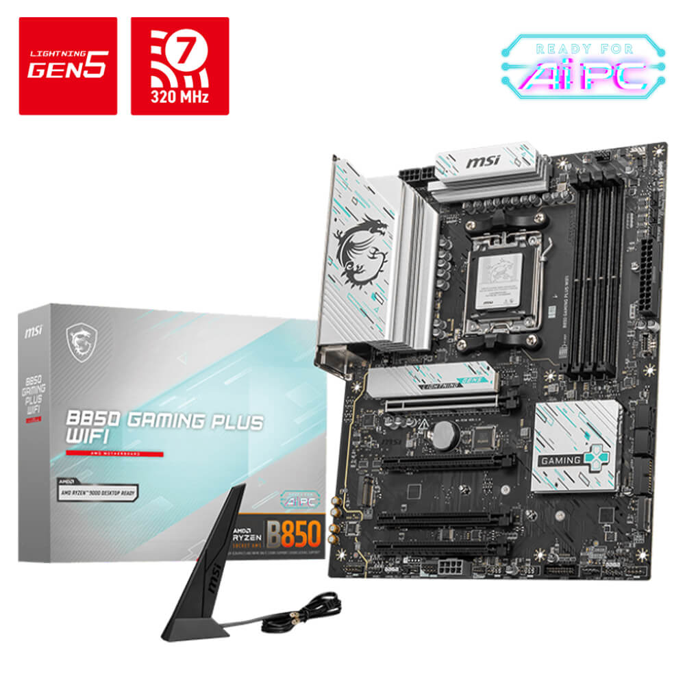 MSI B850 GAMING PLUS WIFI H1 MSI B850 GAMING PLUS WIFI - Socket AM5