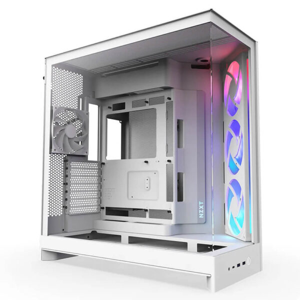 NZXT H9 Flow RGB 2025 - White - Mid-tower Airflow Case