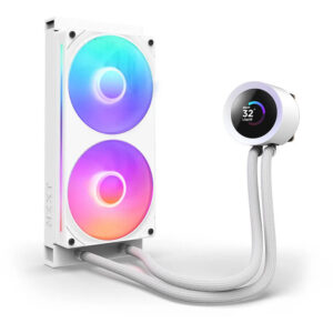 NZXT Kraken Plus 240 RGB White - 240mm AIO Liquid Cooler with LCD Display and RGB Fans