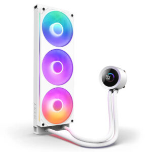 NZXT Kraken Plus 360 RGB V2 White - 360mm AIO Liquid Cooler with LCD Display and RGB Fans