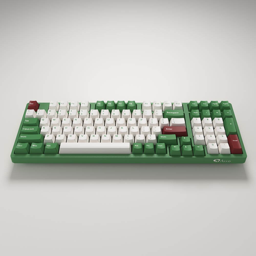 AKKO 3098S Matcha Red Bean H2 AKKO 3098S Matcha Red Bean - PBT Double Shot / Rainbow LED / Cherry profile / Keyboard - Ảnh 2
