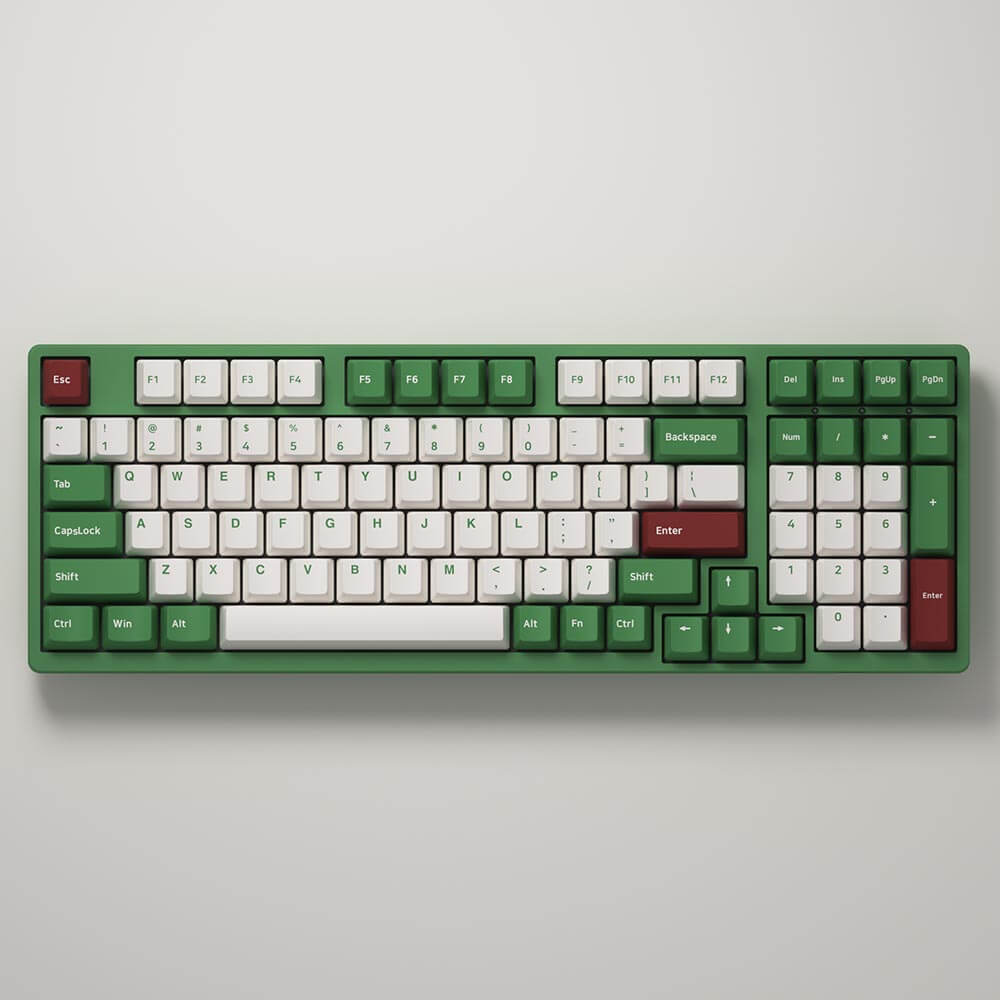 AKKO 3098S Matcha Red Bean H6 AKKO 3098S Matcha Red Bean - PBT Double Shot / Rainbow LED / Cherry profile / Keyboard - Ảnh 6