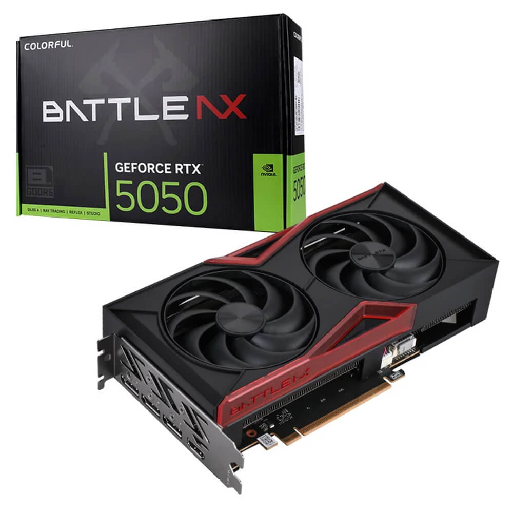 Colorful GeForce RTX 5050 Battle AX DUO 8GB V H1 Colorful GeForce RTX 5050 Battle AX DUO 8GB-V - 8GB GDDR6