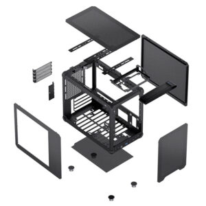 Jonsbo C6 MAX Black - Micro-ATX Case