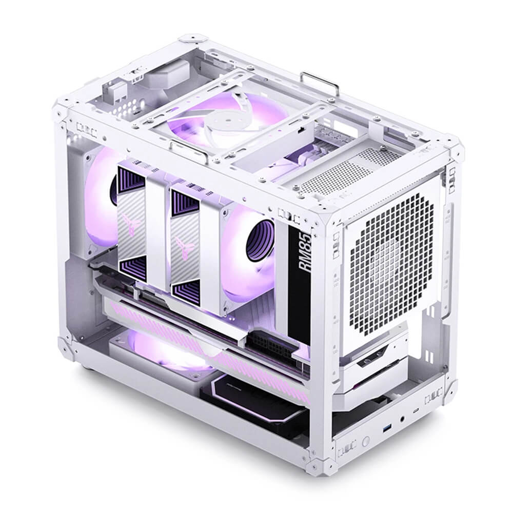 Jonsbo C6 Max Micro Atx White H4 Jonsbo C6 MAX White - Micro-ATX Case - Ảnh 4