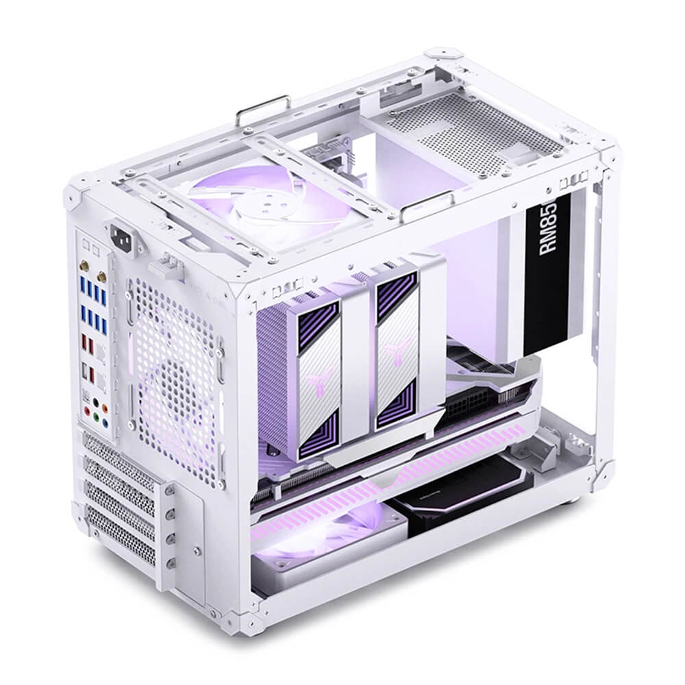 Jonsbo C6 Max Micro Atx White H6 Jonsbo C6 MAX White - Micro-ATX Case - Ảnh 6