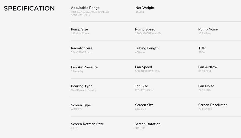 TRYX PANORAMA SE ARGB 360 - 360mm AIO Liquid CPU Cooler