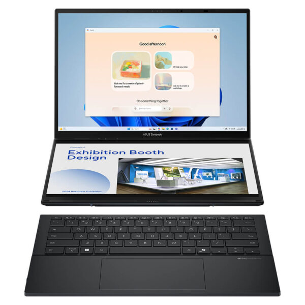 ASUS ZenBook Duo UX8406MA-PZ307W (Core™ Ultra 7 155H | 16GB | 512GB | Intel Arc Graphics | 14 inch 3K 120Hz Touch screen | Win 11 | Inkwell Gray)