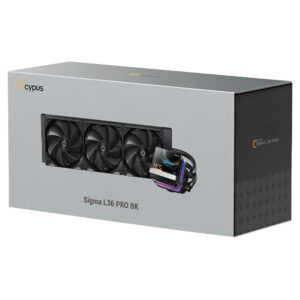 Ocypus Sigma L36 PRO Black - 360mm ARGB AIO Liquid Cooler with 3.5" IPS