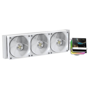 Ocypus Sigma L36 PRO White - 360mm ARGB AIO Liquid Cooler with 3.5" IPS