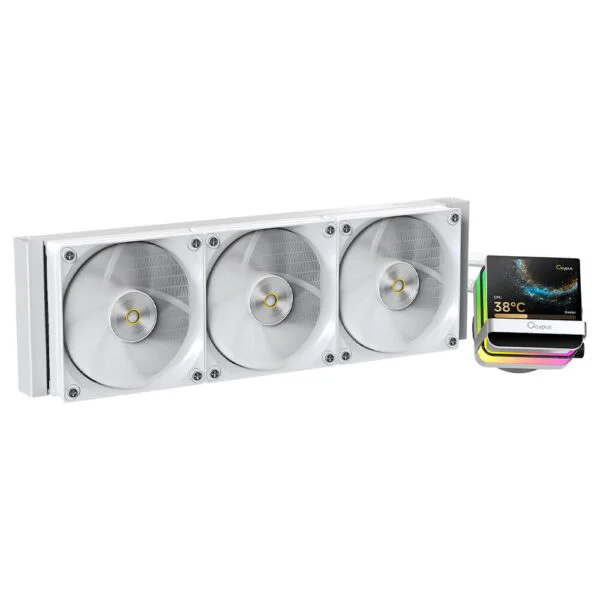 Ocypus Sigma L36 PRO White H1 Ocypus Sigma L36 PRO White - 360mm ARGB AIO Liquid Cooler with 3.5" IPS