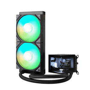 TRYX PANORAMA ARGB 240 Black - 240mm L-shaped AMOLED Screen Liquid Cooler