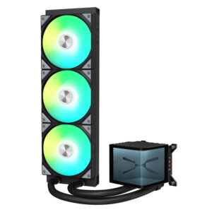 TRYX PANORAMA ARGB 360 Black H2 TRYX PANORAMA ARGB 360 Black - 360mm L-shaped AMOLED Screen Liquid Cooler