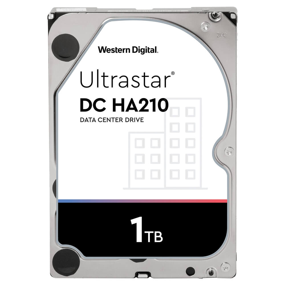 WD Ultrastar HA210 1TB H1 Western Digital Enterprise Ultrastar DC HC210 1TB - 3.5Inch 7200RPM 6Gb/s SATA 128MB Hard Drive (HUS722T1TALA604 )